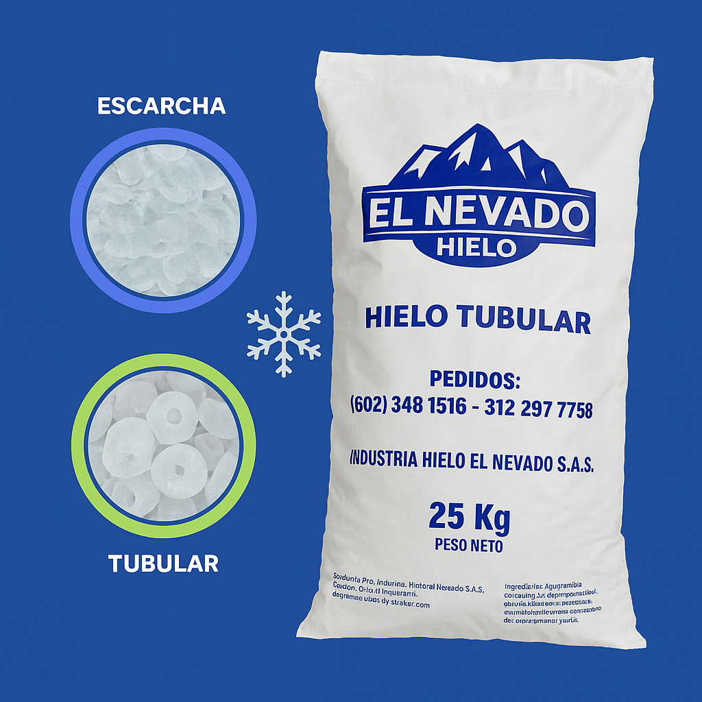 Hielo 25kg Tubular